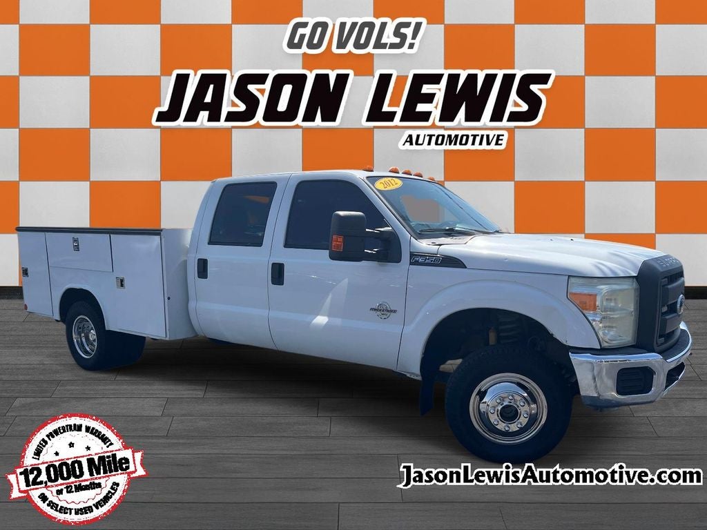 2012 Ford F-350SD XL in Oxford White — front three-quarter view