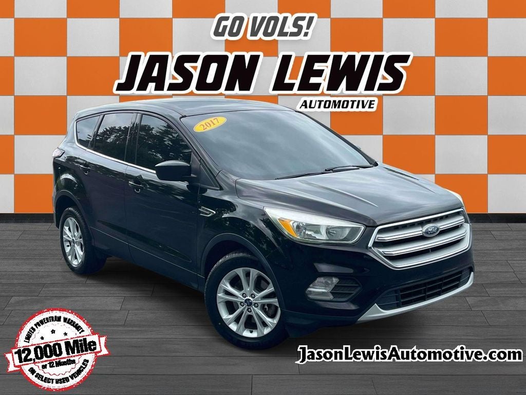 2017 Ford Escape SE in Shadow Black — front three-quarter view