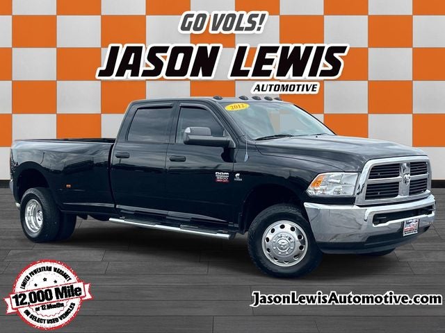 2012 RAM 3500 ST in Black Clearcoat — front three-quarter view