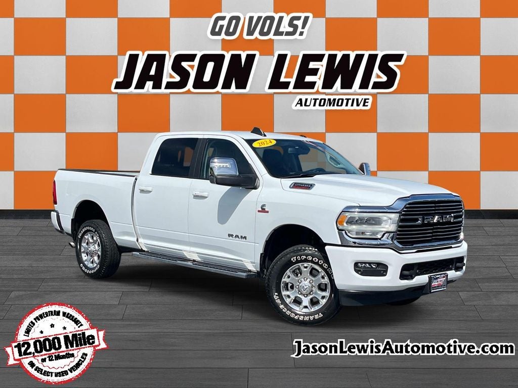 2024 RAM 2500 Laramie in Bright White Clearcoat — front three-quarter view