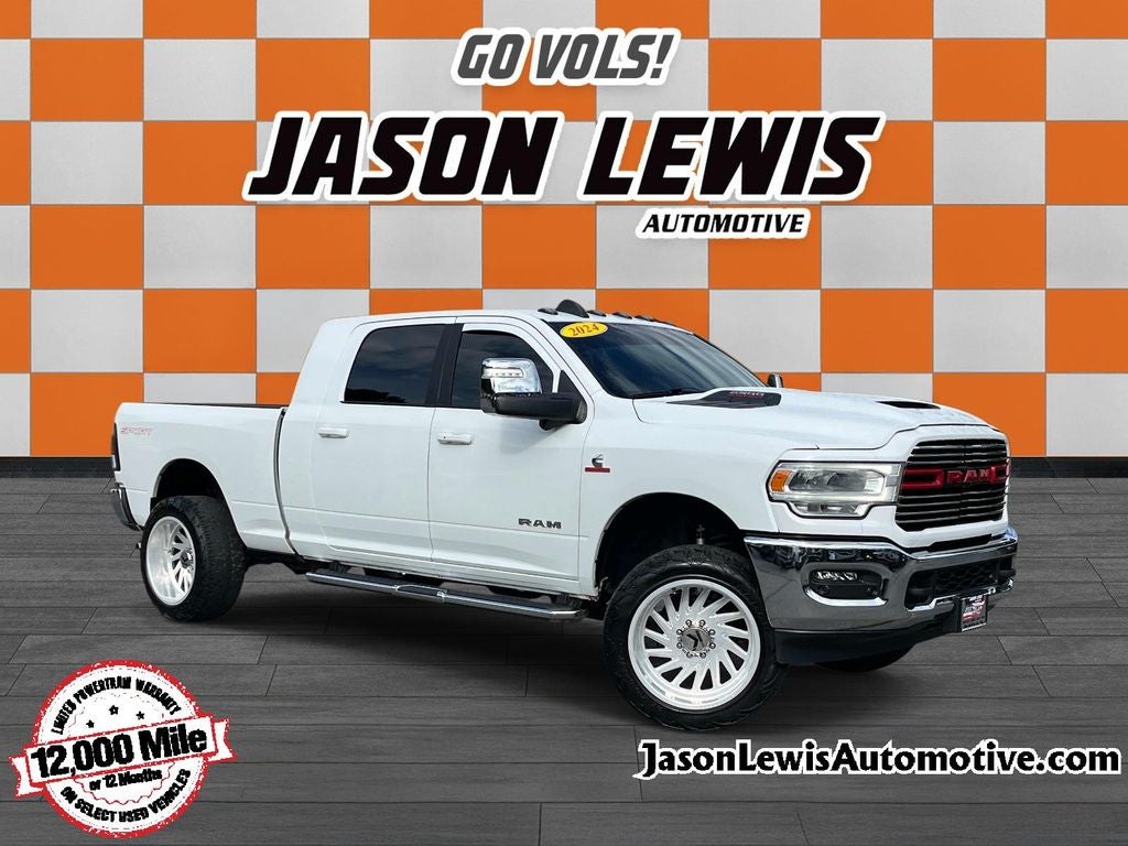 2024 RAM 2500 Laramie in Bright White Clearcoat — front three-quarter view