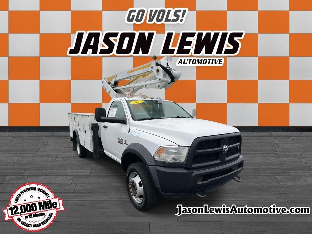 2017 RAM 5500HD Tradesman in Bright White Clearcoat — front three-quarter view