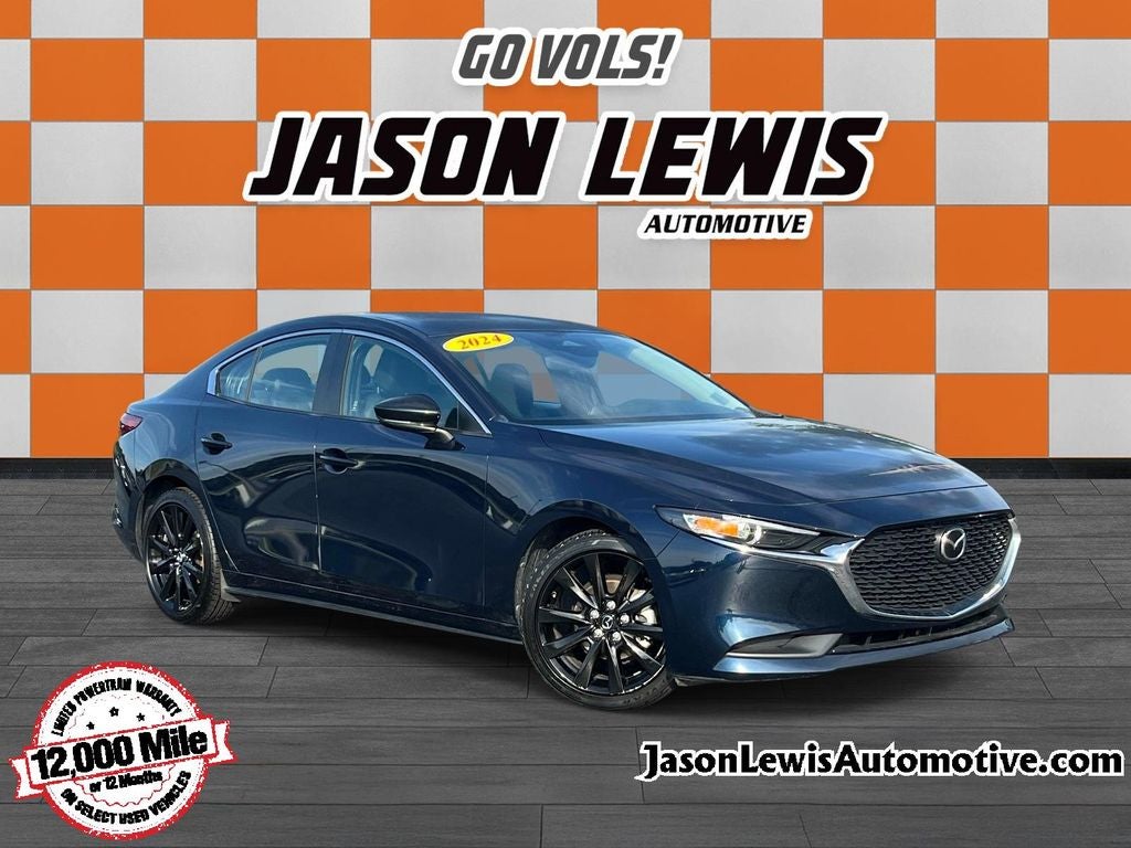 2024 Mazda Mazda3 2.5 S Select Sport in Crystal Blue — front three-quarter view