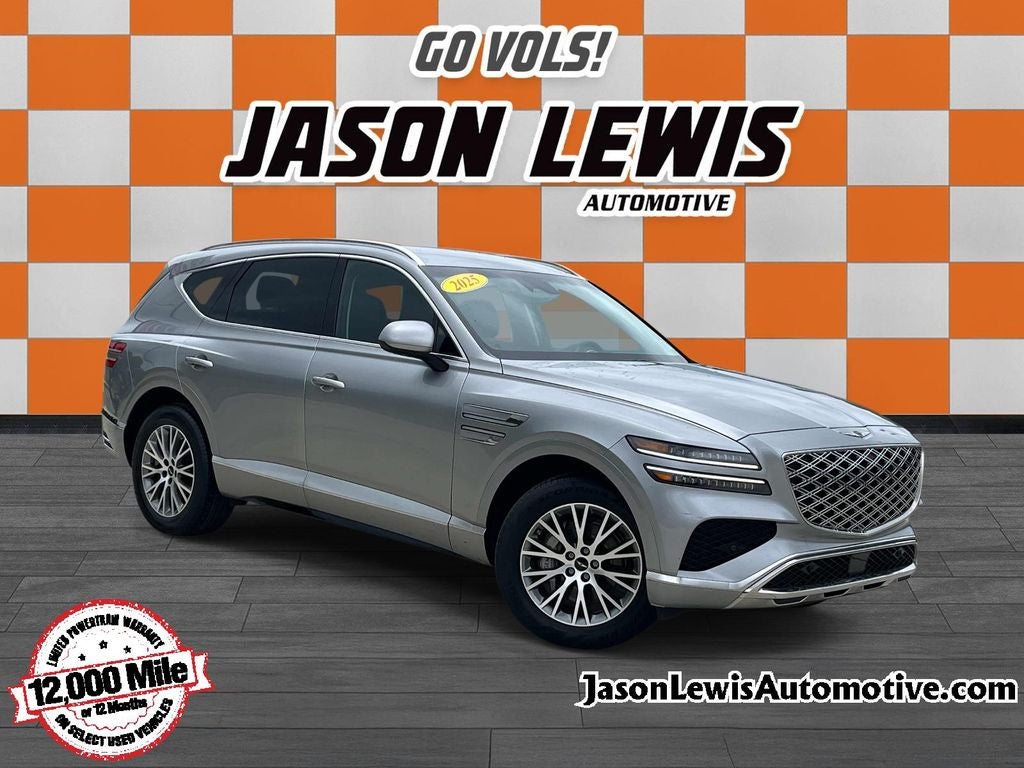 2025 Genesis GV80 2.5T in Savile Silver — front three-quarter view